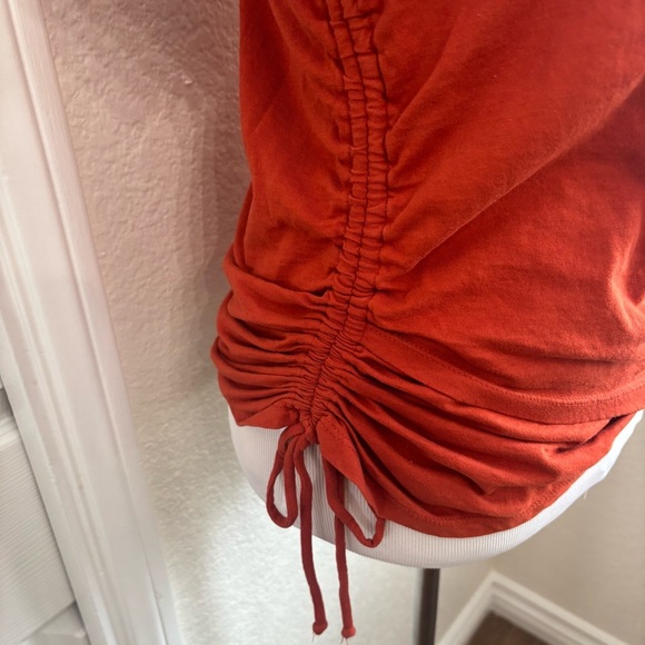 INC International Concepts Rust Wrap Blouse - Picture 4 of 8